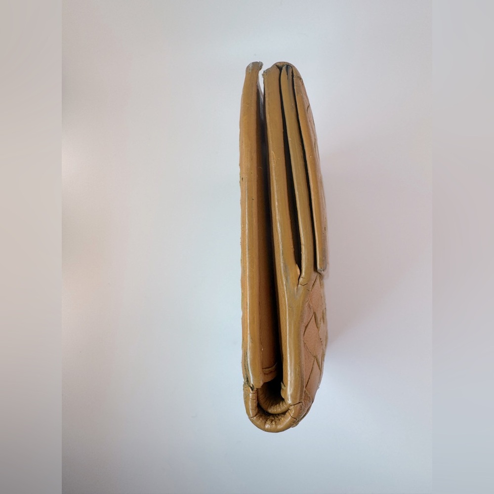 Bottega Veneta Intrecciato Bifold Wallet Cognac Leather 2011 Rare Colorway AUTH - Picture 7 of 16